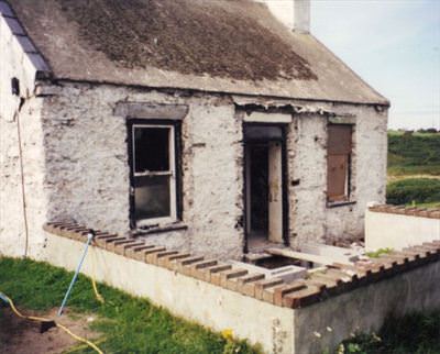 Tywyn cottage prior to work commencing