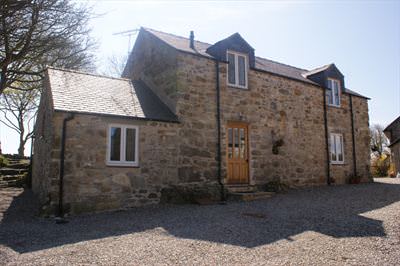 One of the outbuildings at Plas Llanfair